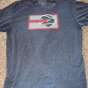 Routine Baseballism Navy blue USA flag t-shirt . Size XL